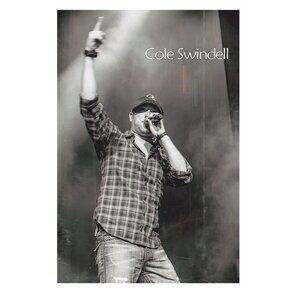 Cole Swindell Black And White Poster 166